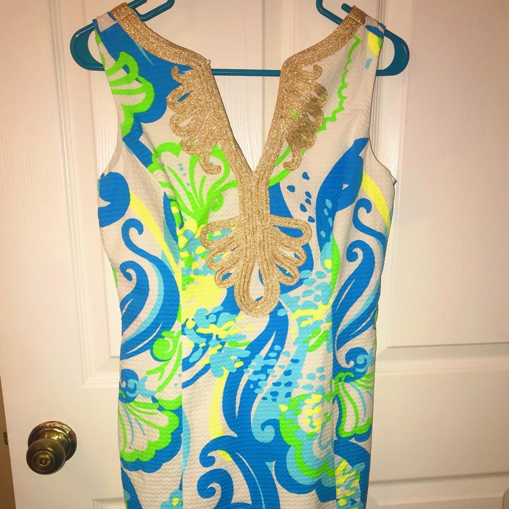 Lilly Pulitzer Janice Crystal Coast Shift Size 6